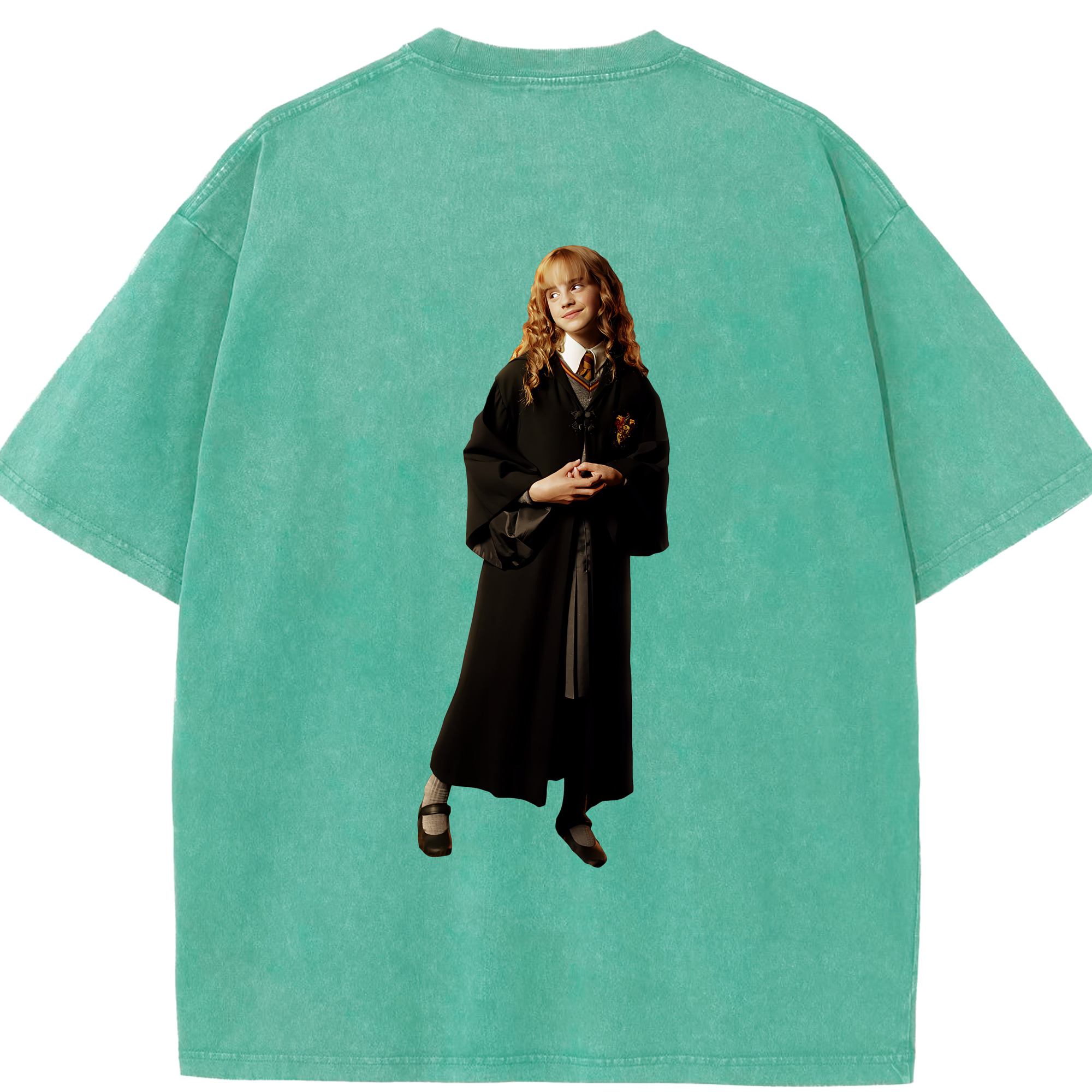 （画像用） Harry Potter ハリー・ポッターシリーズ 綿100% ヴィンテージ風 半袖Tシャツ（背面プリント）